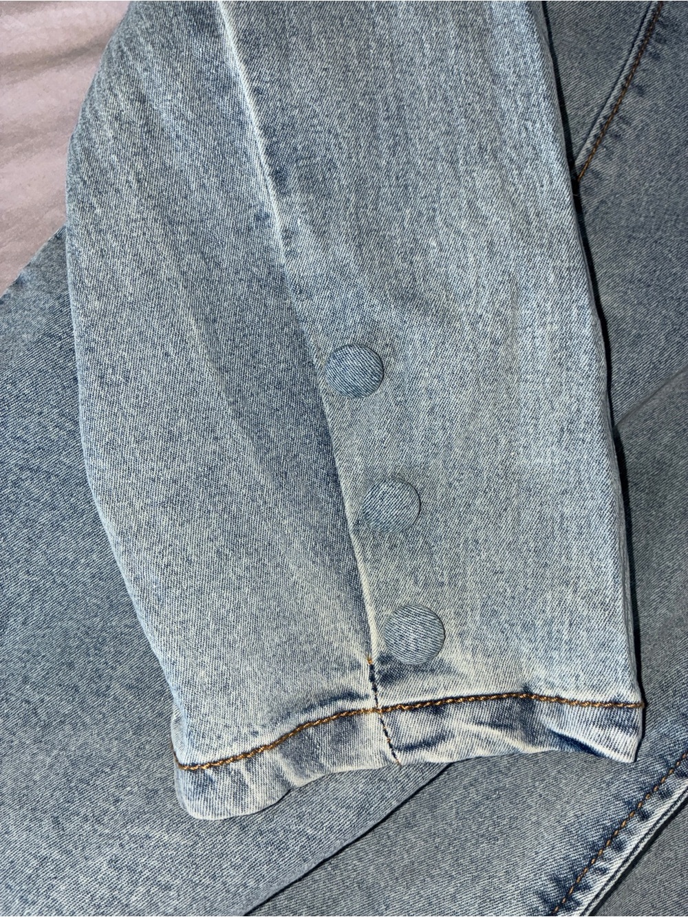 Light Blue Denim Blazer for Women Large - Picture 8 of 16